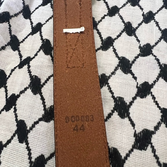 Cabela's Brown and Gold Leather Belt - Picture 5 of 9